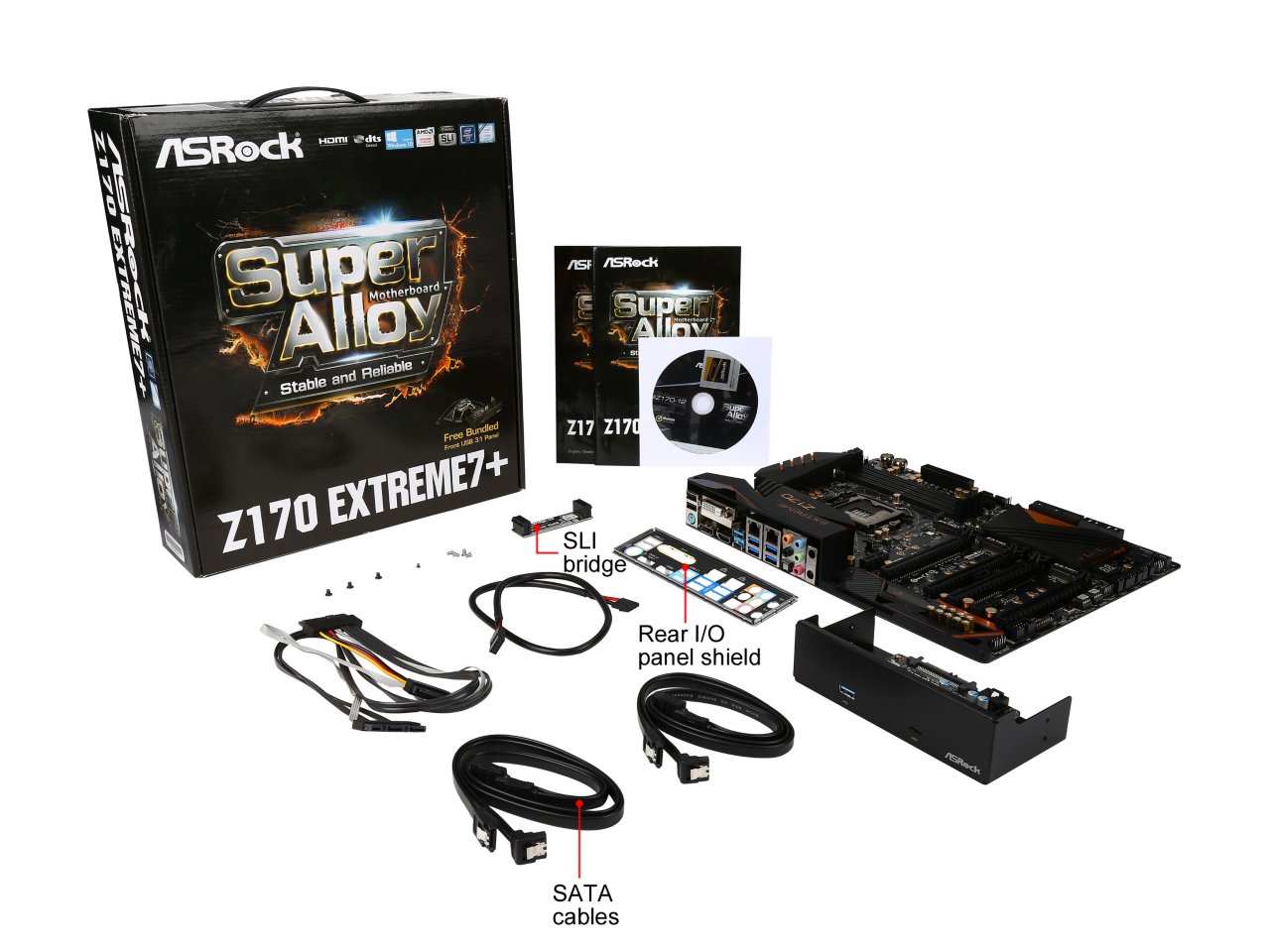 Board Features, Visual Inspection - The ASRock Z170 Extreme7+ Review: When  You Need Triple M.2 x4 in RAID